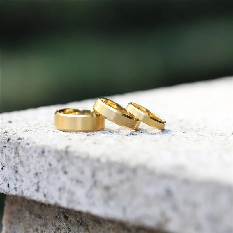 Gold Tungsten Ring for Men Women Australia