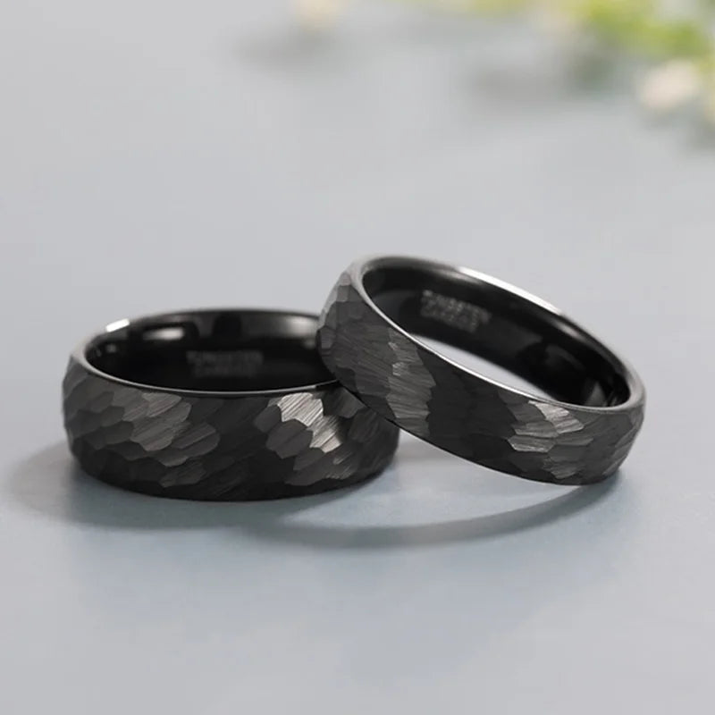 Mens Tungsten Ring Black Ring for Men