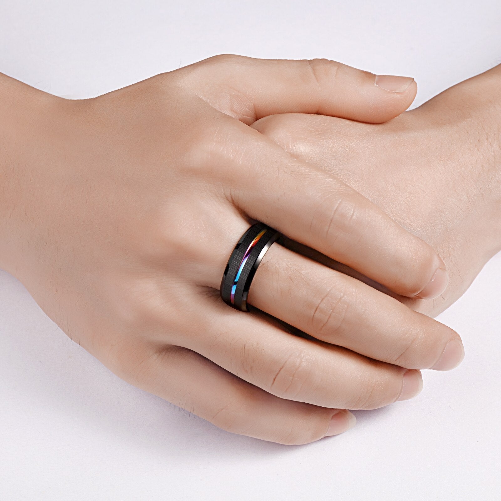 TR Mens Rings Mens Tungsten Carbide Ring