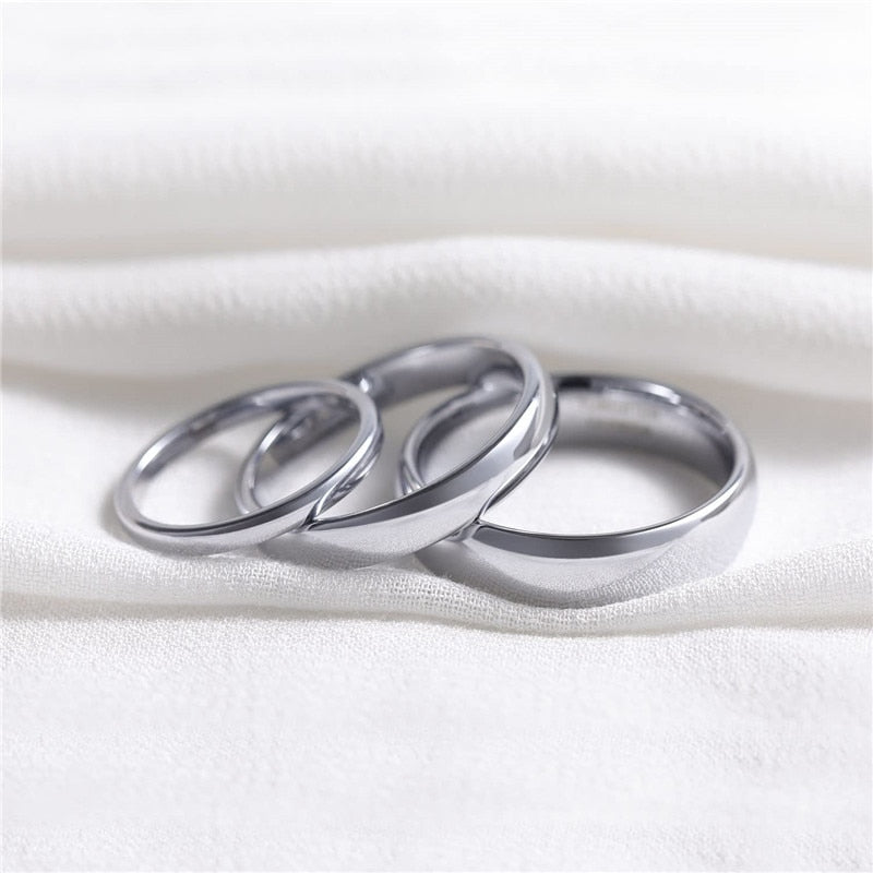 silver tungsten rings TR Mens Rings