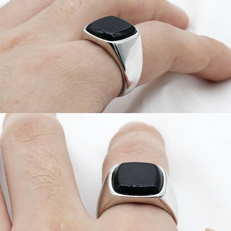 Mens Black Onyx Ring United States