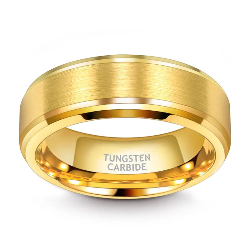 Palaemon Gold Tungsten Wedding Ring 6mm / 8mm