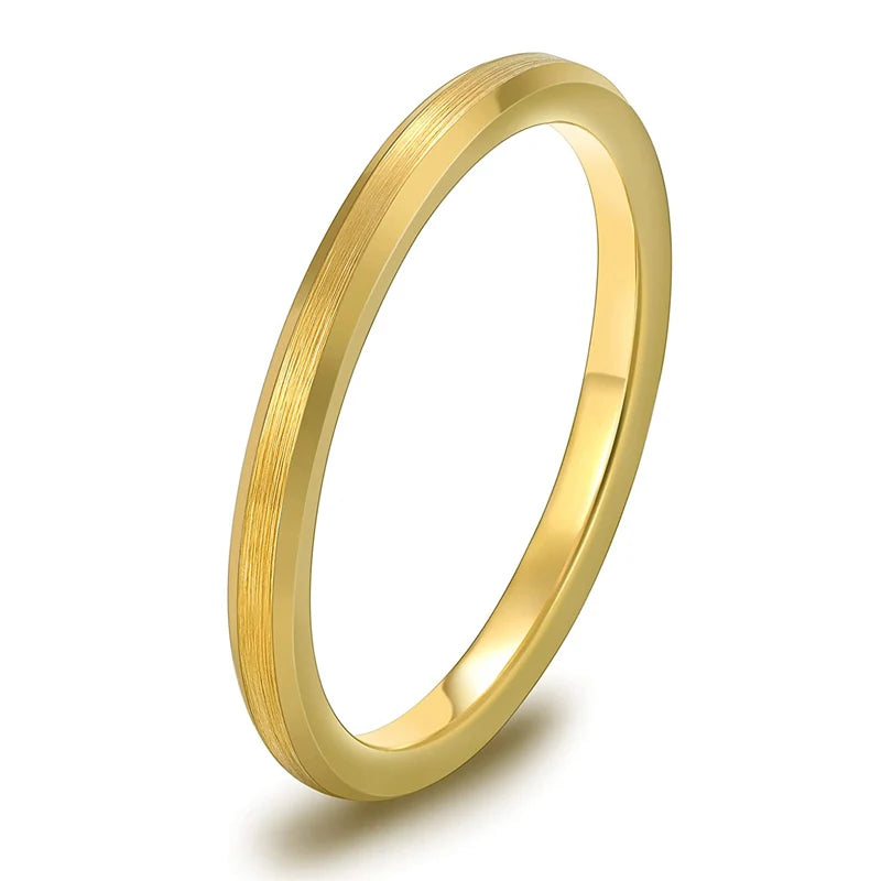 2mm gold tungsten ring womens rings australia
