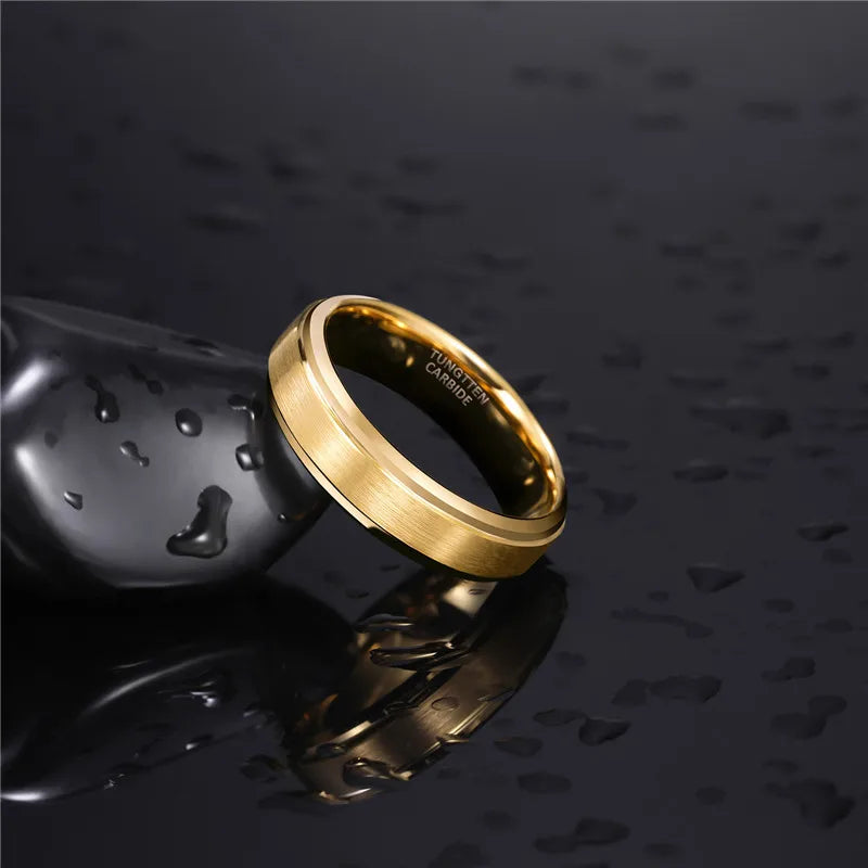 tungsten ring for men gold colour Australia