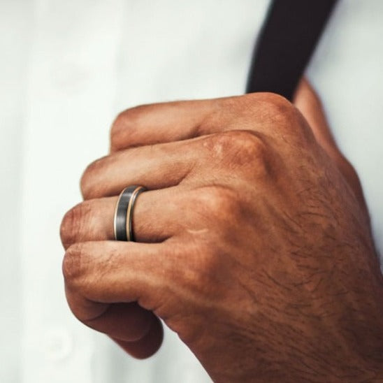 8mm Mens Tungsten Carbide Ring