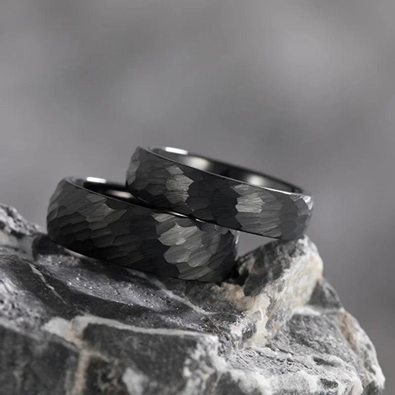 Black mens wedding ring