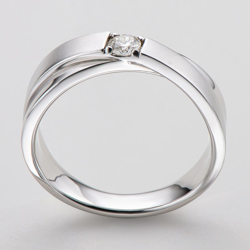 TR Mens Rings Moissanite Diamond Ring