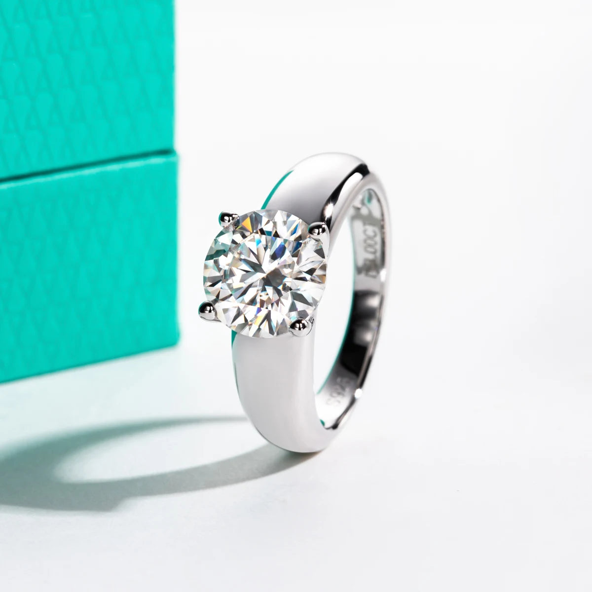 moissanite engagement ring