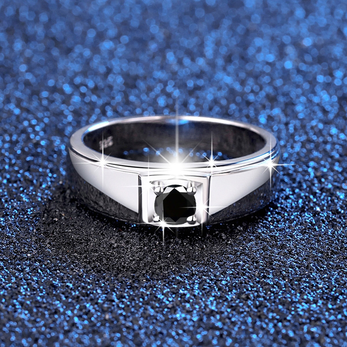 Mens Moissanite Ring TR Mens Rings