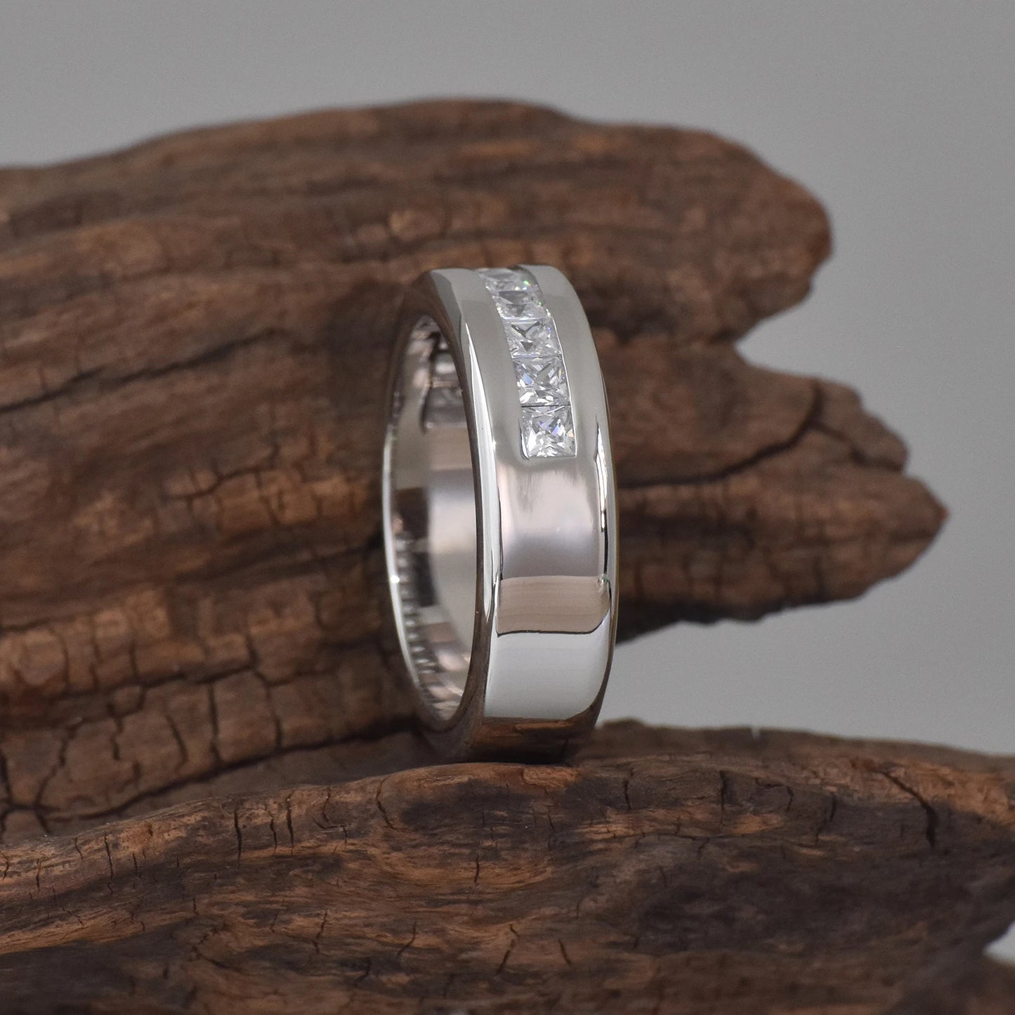 moissanite wedding ring for men Australia