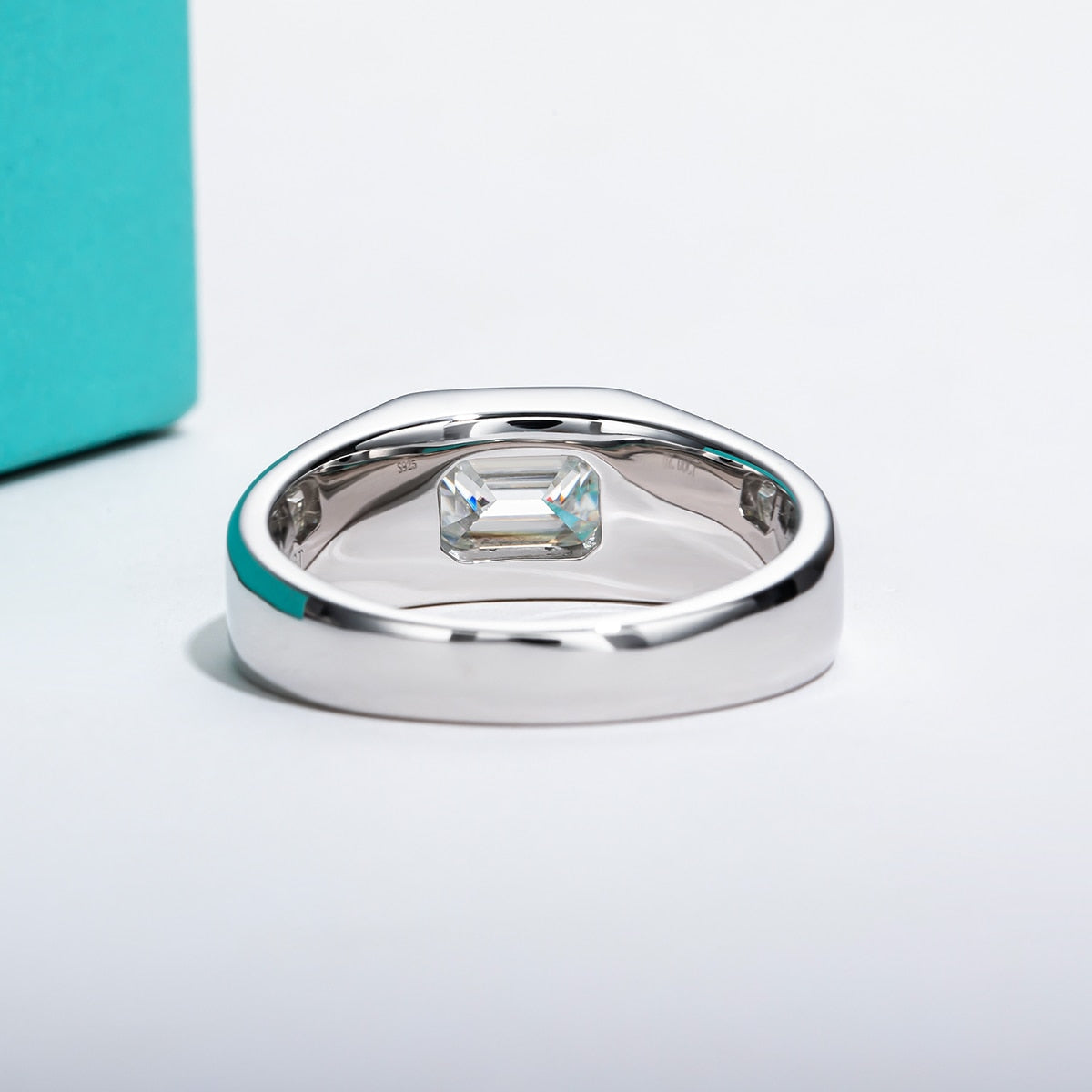 Mens Moissanite Diamond Ring free shipping