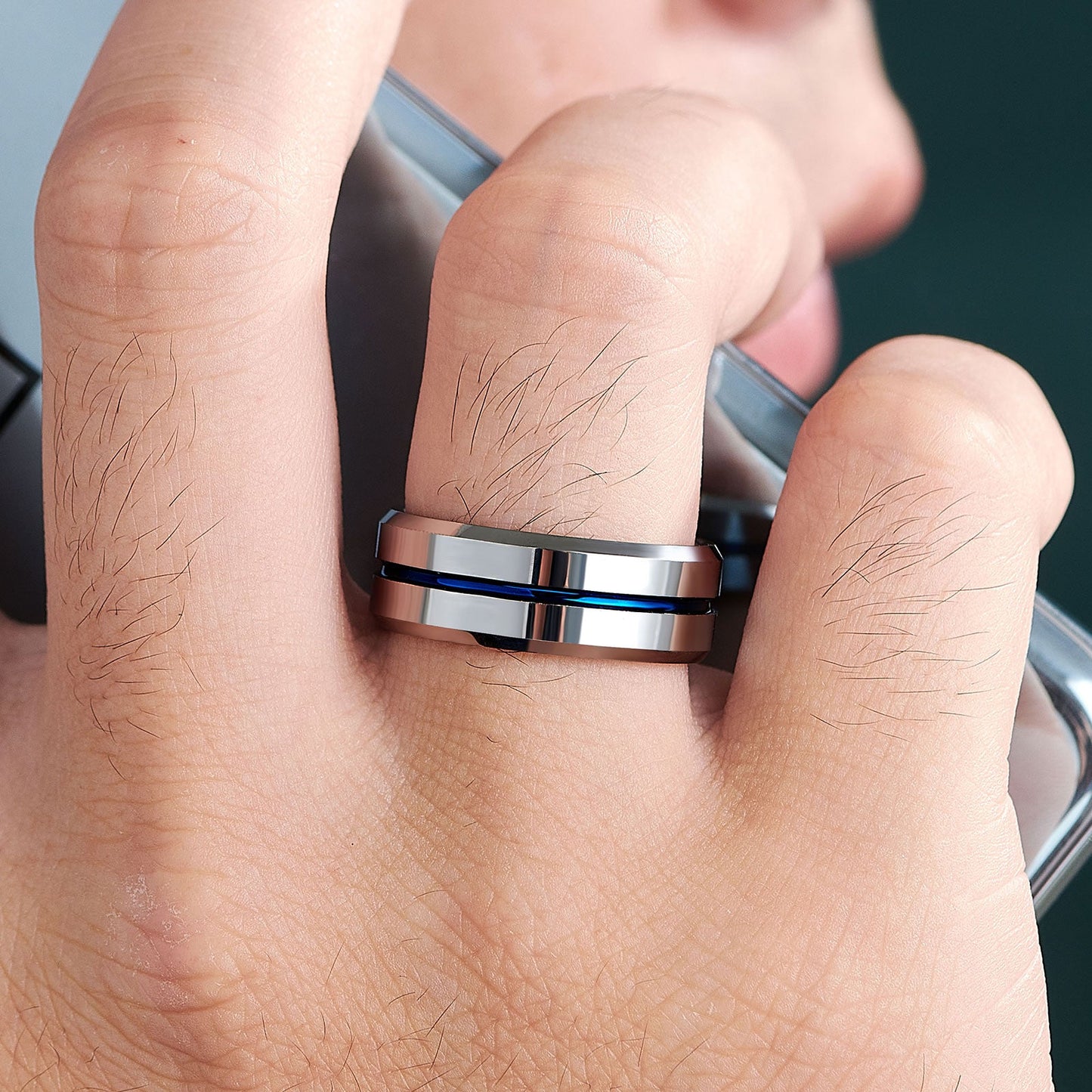 Free Shipping Tungsten Carbide Mens Ring