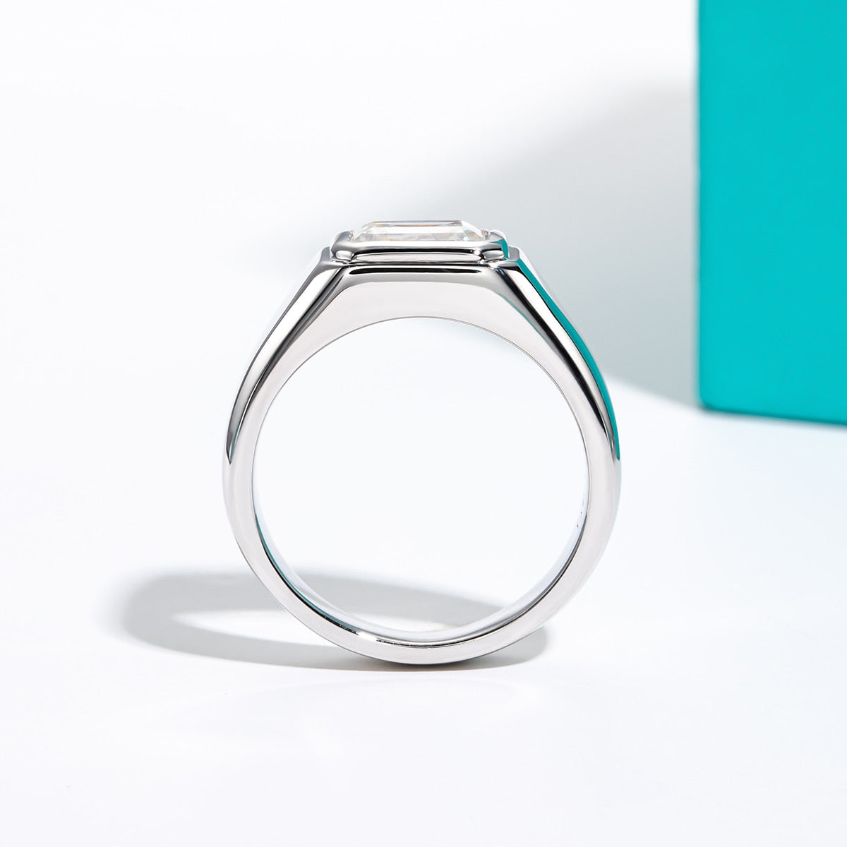 Mens Moissanite Diamond Engagement Ring TR Mens Rings