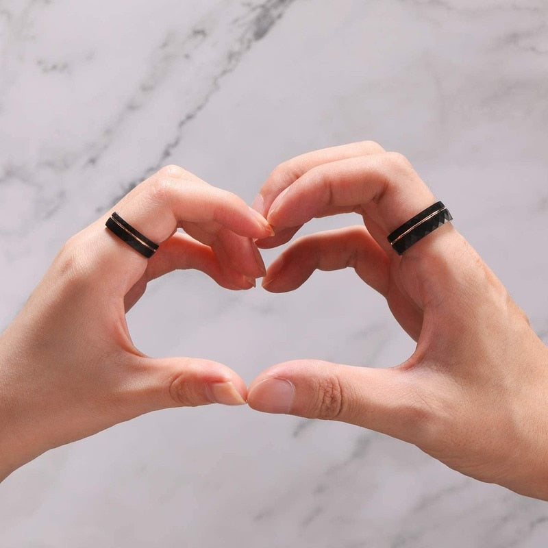 couples rings tungsten rings for men women TR Mens Rings