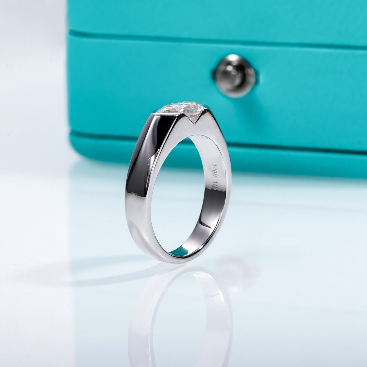Moissanite Diamond Wedding Ring free shipping