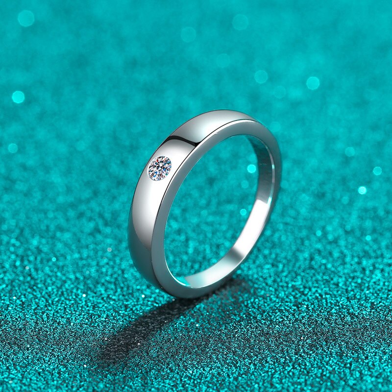 Moissanite Diamond Wedding Ring free Shipping