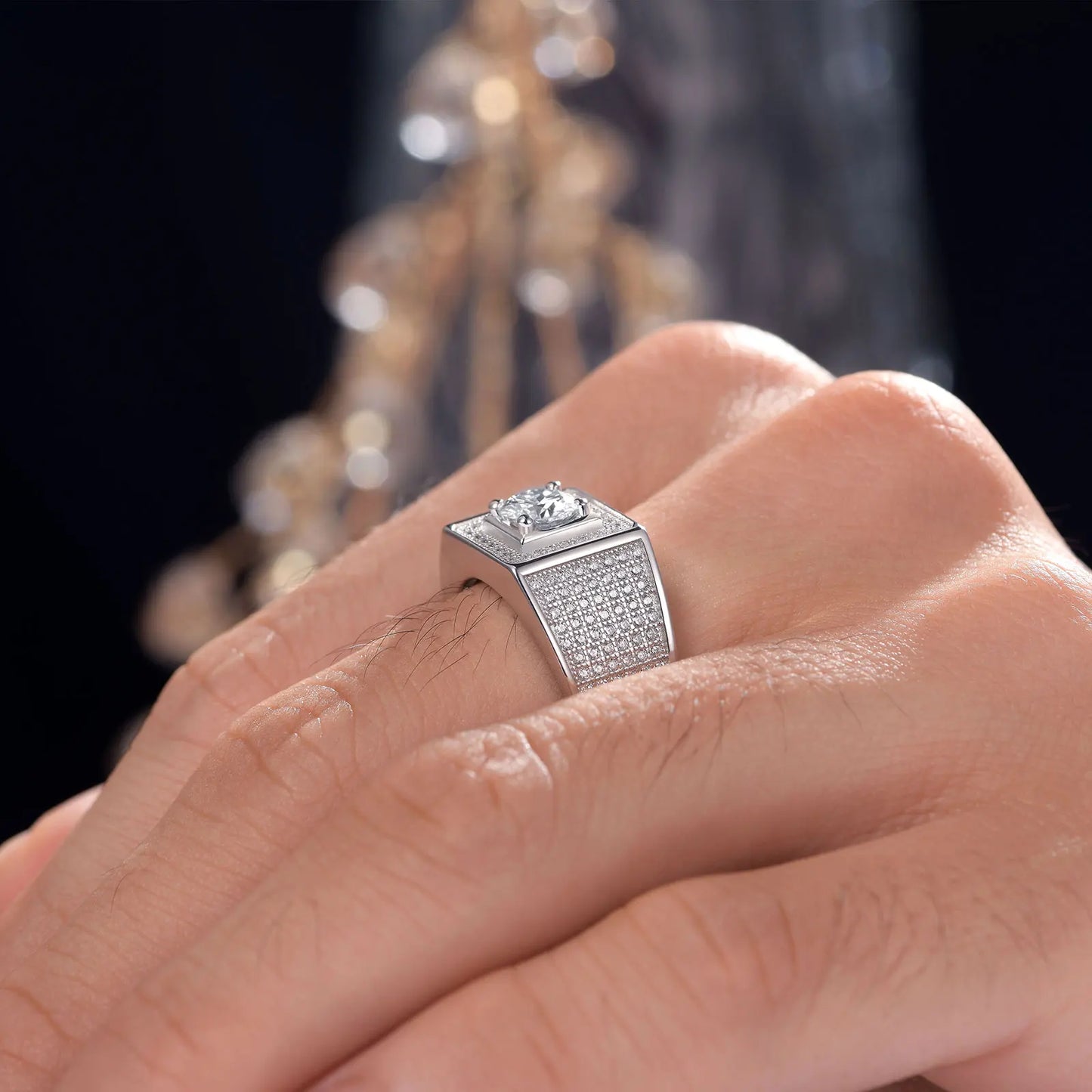 Mens Moisasnite Ring Australia TRMENS