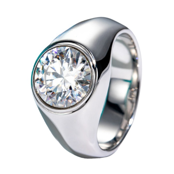 mens moissanite ring 4ct moissanite ring for Men