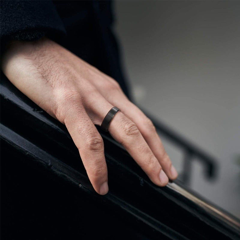 Black Mens Rings TR MENS RINGS