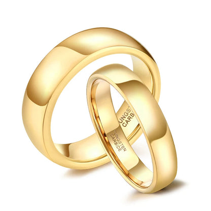 classic gold tungsten ring dome shape Australia