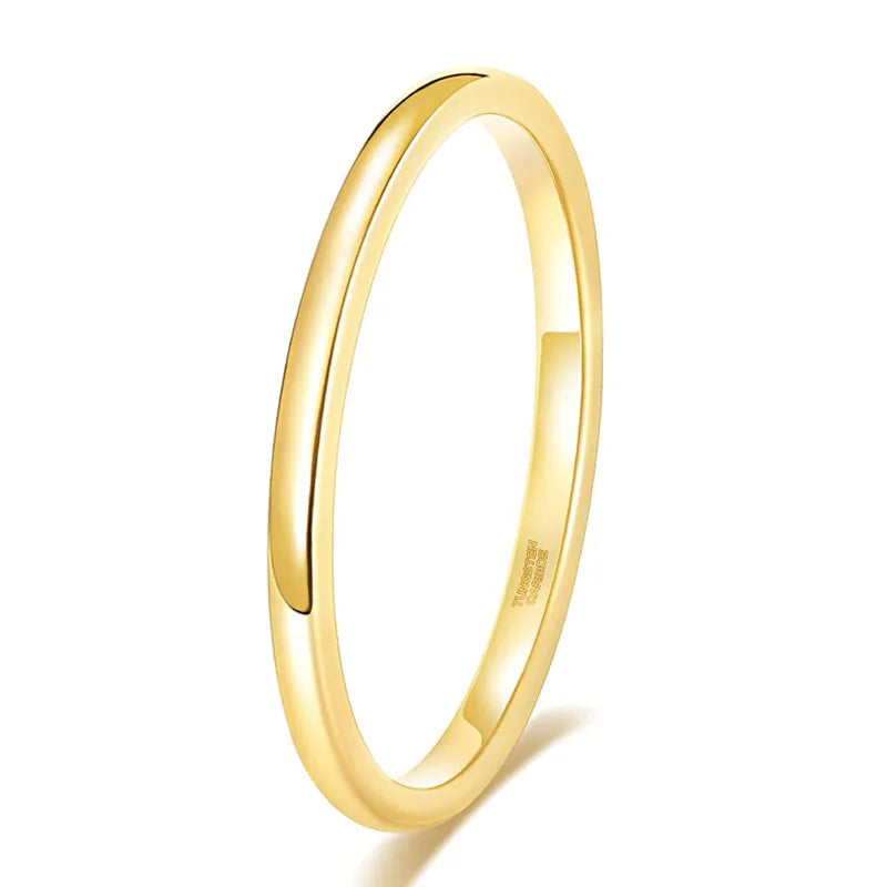 Zelus Classic Gold Tungsten Ring 2mm