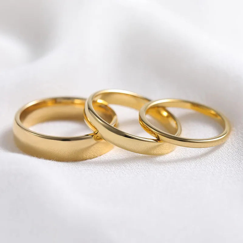 Classic Gold Tungsten Ring 2mm / 4mm / 6mm / 8mm