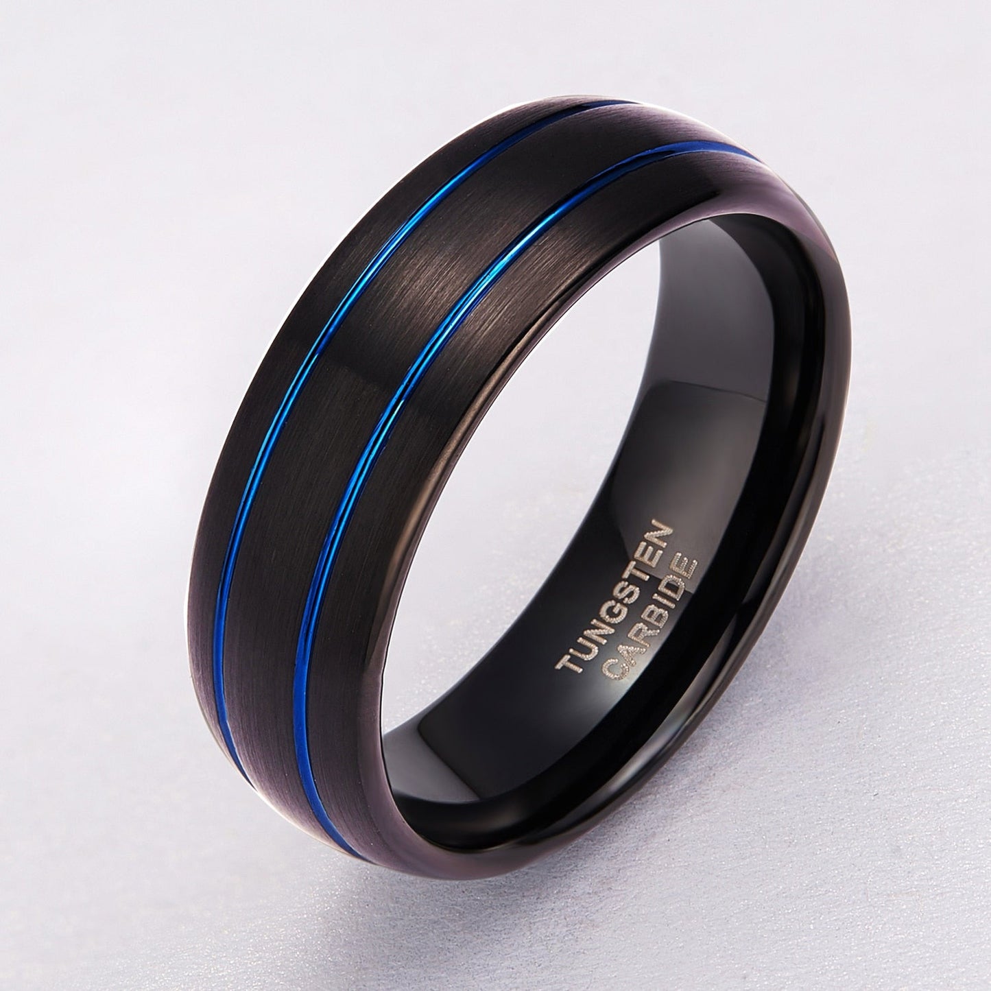 8mm black tungsten ring