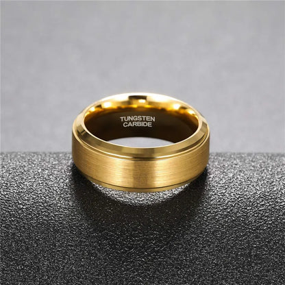 Gold Tungsten Ring