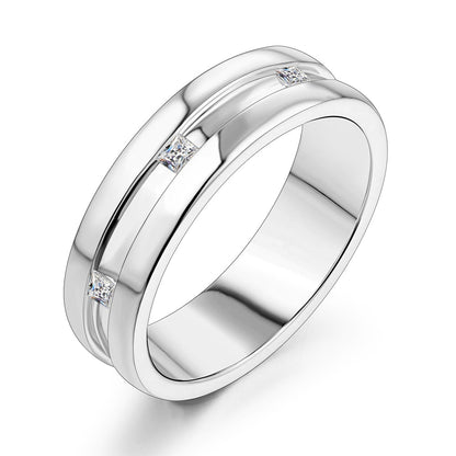 Mens Moissanite Ring Womens Moissanite Ring TR Mens Rings