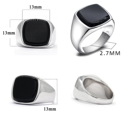 Sterling Silver Black Onyx Ring NZ