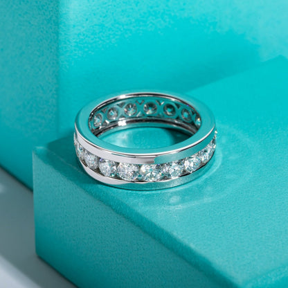 full eternity mens ring moissanite diamond ring free shipping