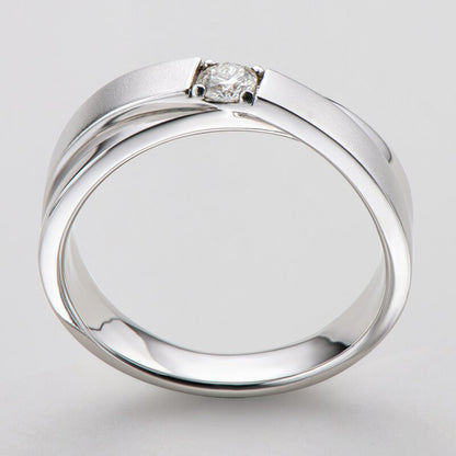 TR Mens Rings Moissanite Diamond Ring