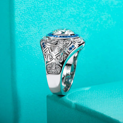 Mens Moissanite Diamond Ring Free Shipping TR Mens Rings