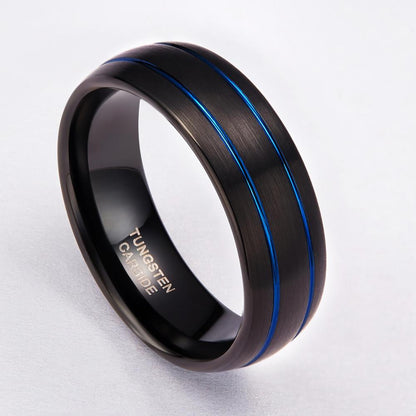 tungsten mens ring TR Mens Rings black