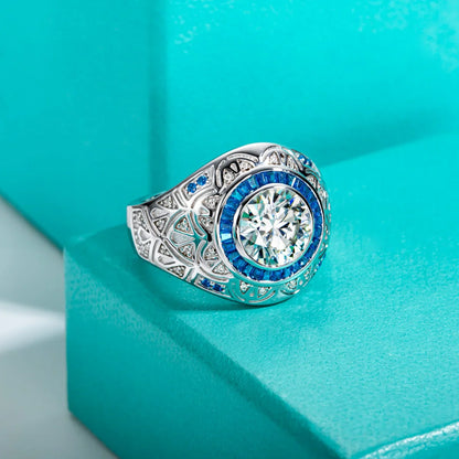 TR Mens Rings Mens Moissanite Diamond Ring